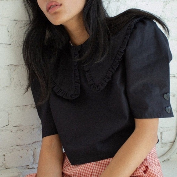 Lisa Says Gah Wendy Top in black size S - Picture 1 of 11
